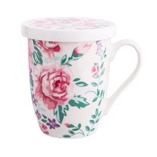 Altom Kubek porcelanowy z pokrywą Charlott, 300 ml - Kubki - miniaturka - grafika 1