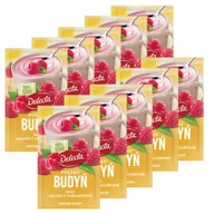 Budyń - Delecta Pyszny Budyń o smaku maliny z mascarpone Zestaw 10 x 40 g - miniaturka - grafika 1