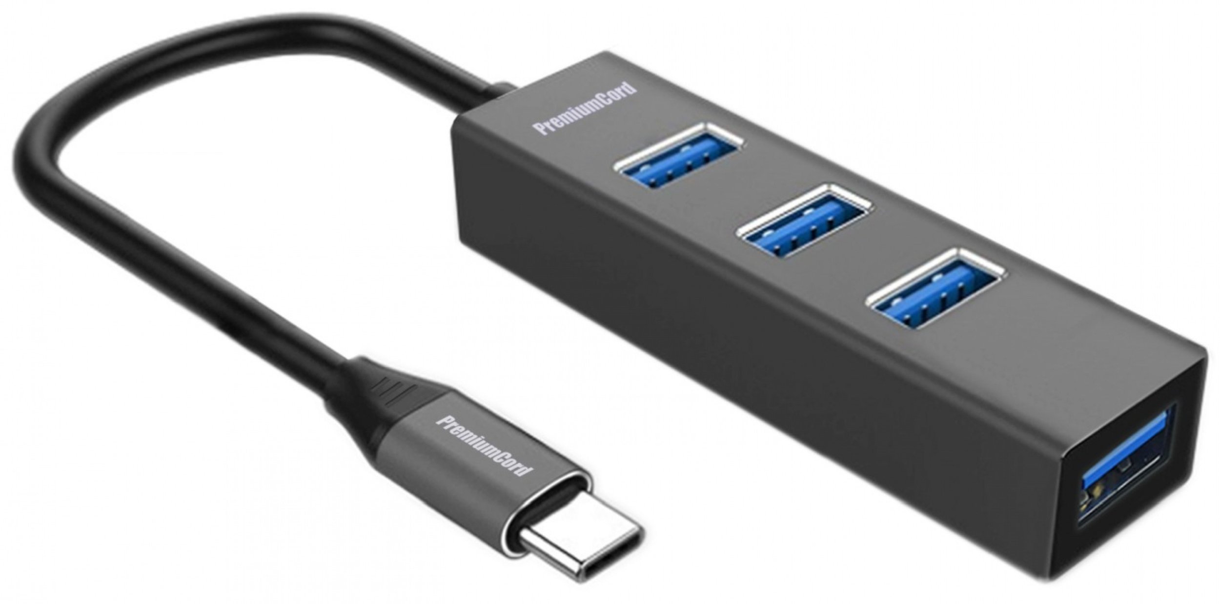 HUB USB PremiumCord PremiumCord 5G SuperSpeed USB Hub Type C na 4x USB 3.2 Gen 1 ku31hub09