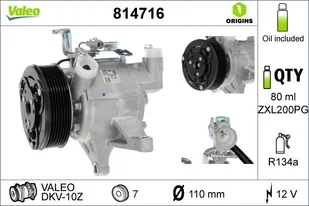 Sprężarka, klimatyzacja Valeo 814716 - Akcesoria do klimatyzacji i ogrzewania - miniaturka - grafika 1