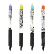 Długopisy - Długopis wymazywalny niebieski automatyczny z trójkątnym uchwytem Strigo Comic - miniaturka - grafika 1