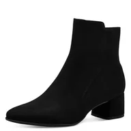 Botki damskie - MARCO TOZZI Damskie botki Zip+Slip 2-25364-43, czarny, 38 EU - miniaturka - grafika 1