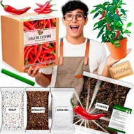 Nasiona i cebule - Papryka chili De Cayenne Zestaw do uprawy papryki XXL Nasiona papryki - miniaturka - grafika 1