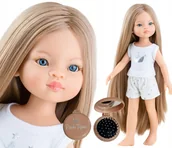 Lalki dla dziewczynek - LALKA DLA 3 4 LATKI PACHNĄCA DO CZESANIA PRZEBIERANIA PREZENT MIKOŁAJKI ŚWIĘTA URODZINY - miniaturka - grafika 1