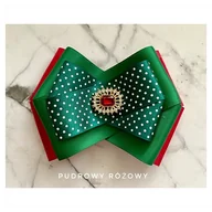 Broszki - Brosza z czerwonym kryształkiem Święta - miniaturka - grafika 1