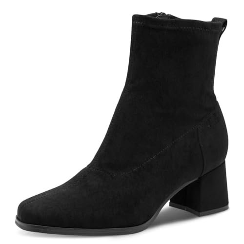 TAMARIS Damskie botki Comfort Boot, czarne, rozmiar 38 EU, czarny, 38 EU