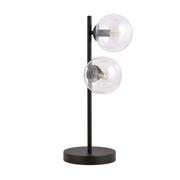 Lampy stojące - Rossi lampa stołowa 2-punktowa czarna/transparentna 877/LN2 - miniaturka - grafika 1