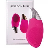 Szczoteczki do twarzy - Sonic Facial Brush Br-20 - szczotka soniczna do twarzy, ciemny róż, do masażu i oczyszczania - miniaturka - grafika 1