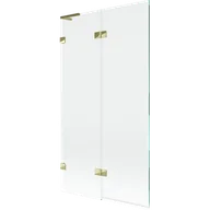 Parawany nawannowe - Mexen Lunar L parawan nawannowy 2-skrzydłowy lewy 100 x 150 cm, transparent, złoty - 897L-100-100-50-00-L - miniaturka - grafika 1