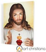 Ikony i obrazy sakralne - Obraz religijny Serce Jezusa, płótno canvas - miniaturka - grafika 1