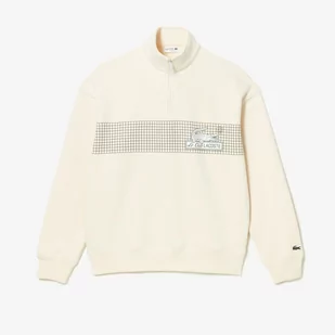 Lacoste męska bluza z bawełny organicznej z zamkiem pod szyją Loose Fit - Bluzy męskie - miniaturka - grafika 1