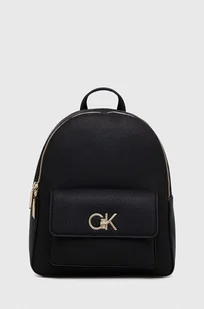 Calvin Klein plecak damski kolor czarny mały gładki - Plecaki - miniaturka - grafika 1
