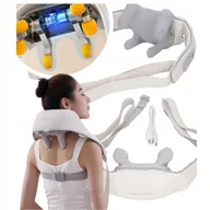 Masażery - Masażer Szyi Karku Ramion Poduszka Do Masażu Pleców Funkcja Grzania Usb - miniaturka - grafika 1