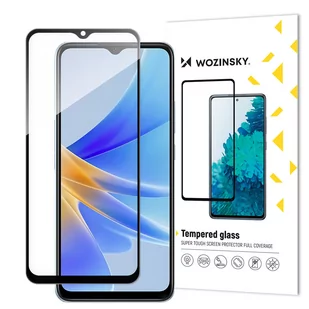 Wozinsky Full Glue Tempered Glass szkło hartowane Oppo A17 9H na cały ekran z czarną ramką - Szkła hartowane na telefon - miniaturka - grafika 1