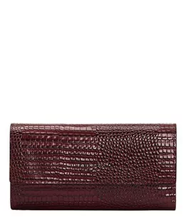 Liebeskind Berlin Damski portfel Meryl Talia akcesoria podróżne, czerwony - Merlot - Large (HxBxT 9.5cm x 17.5cm x 1.7cm ) - Portfele - miniaturka - grafika 1