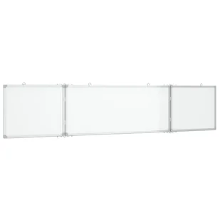 vidaXL Tablica magnetyczna, składana, 200x40x1,7 cm, aluminiowa - Tablice interaktywne - miniaturka - grafika 1
