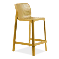 Taborety i hokery - Nardi Stołek barowy mini Net żółty - miniaturka - grafika 1