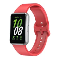 Akcesoria do smartwatchy - opaska pasek bransoleta SMOOTHBAND Samsung Galaxy FIT 3 czerwona - miniaturka - grafika 1
