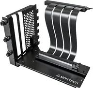 Akcesoria do komputerów stacjonarnych - Vertikales GPU Mounting Kit, PCIe 4.0 Riser-Kabelschwarz, 20cm - miniaturka - grafika 1