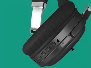 Alogy z mikrofonem ANC Bluetooth 5.00 Czarne - Słuchawki - miniaturka - grafika 4