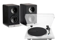 Zestawy stereo - Audio-Technica AT-LP70XBT (biały) + Connex (czarny) - miniaturka - grafika 1