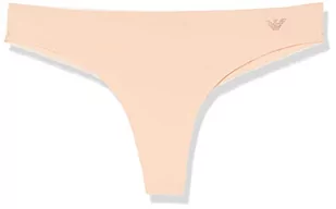 Emporio Armani Damskie stringi ze stringami z mikrofibry drugiej skóry, Morele, L - Majtki damskie - miniaturka - grafika 1