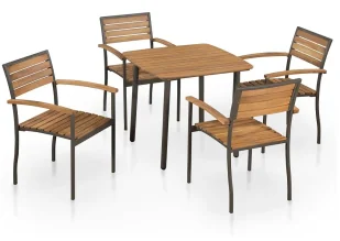 Zestaw brązowo czarnych mebli ogrodowych Z6-D18 - Meble ogrodowe Zestaw brązowo czarnych mebli ogrodowych Z6-D18 - Meble ogrodowe - miniaturka - grafika 1