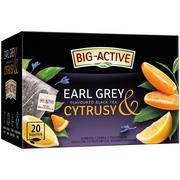 Herbata - Big-Active Herbata Czarna Earl Grey o smaku bergamotki i cytrusów, aromatyzowana 20 torebek x 2g (40g) - miniaturka - grafika 1