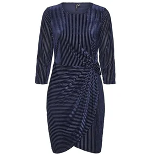 Sukienka damska Vero Moda Mella elegancka granatowa welurowa-M - VERO MODA - Sukienki Sukienka damska Vero Moda Mella elegancka granatowa welurowa-M - VERO MODA - Sukienki - miniaturka - grafika 1