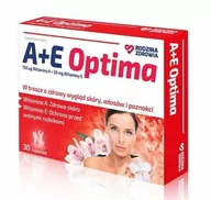 Włosy, skóra, paznokcie - SILESIAN PHARMA SP ZOO Rodzina Zdrowia A+E Optima x 30 kaps - miniaturka - grafika 1
