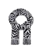 Apaszki i szaliki męskie - 2005 Szalik Striped Scarf Czarny - miniaturka - grafika 1