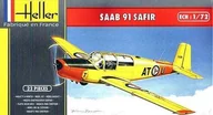 Modele do sklejania - Heller Szwedzki samolot szkolny SAAB Safir 91 80287 - miniaturka - grafika 1