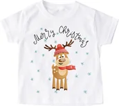 Koszulki dla dziewczynek - Świąteczna koszulka dla dziecka - miniaturka - grafika 1