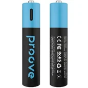 Ładowarki i akumulatory - Akumulatorki AAA 500 mAh USB-C PROOVE (2 szt.) - miniaturka - grafika 1