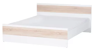 Łóżko Wenecja 03 160X200 Biały / Dąb Sonoma - Łóżka - miniaturka - grafika 1