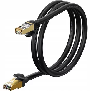 Baseus Speed Seven szybki kabel sieciowy RJ45 10Gbps 1m czarny (WKJS010101) - Kable miedziane Baseus Speed Seven szybki kabel sieciowy RJ45 10Gbps 1m czarny (WKJS010101) - Kable miedziane - miniaturka - grafika 2