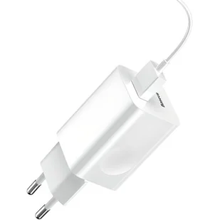 Baseus Ładowarka QC3.0 Biała CCALL-BX02 - Ładowarki do telefonów - miniaturka - grafika 1