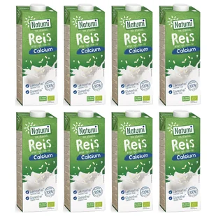 Natumi Napój ryżowy z algami morskimi (wapń) bez dodatku cukru bezglutenowy Zestaw 8 x 1 l Bio - żywność - Napoje roślinne - miniaturka - grafika 1