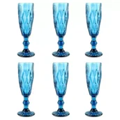 Kieliszki - Mondex Komplet kieliszków Elise Blue 6 x 180 ml - miniaturka - grafika 1