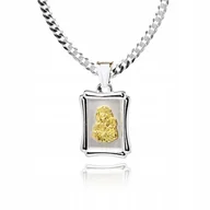 Biżuteria dla dzieci - 925 Srebrny łańcuszek medalik DEDYKACJA 55 cm P2M2 - miniaturka - grafika 1