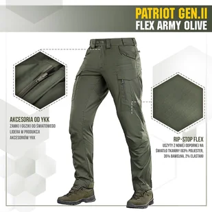 M-Tac - Spodnie Patriot Gen II Flex Black - Army Olive - 20056862 - Odzież taktyczna i umundurowanie M-Tac - Spodnie Patriot Gen II Flex Black - Army Olive - 20056862 - Odzież taktyczna i umundurowanie - miniaturka - grafika 6