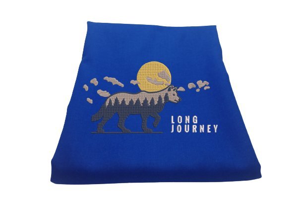 Kocyk niemowlęcy z wełny merino Won Tolla Wędrowiec, kolor niebieski