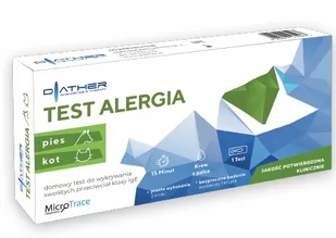 Test Alergia Pies Kot 1 Sztuka - Testy ciążowe i diagnostyczne - miniaturka - grafika 1
