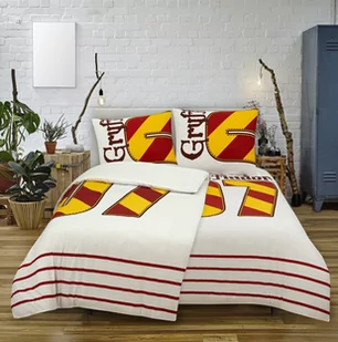 Pościel Bawełniana 140x200 GRYFFINDOR, 2-elementy - Pościel - miniaturka - grafika 1