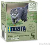 Mokra karma dla kotów - BOZITA Kawałki w sosie z królikiem 370g - miniaturka - grafika 1