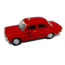 Fiat 125p 1:39 Taxi czerwony WELLY - Samochody i pojazdy dla dzieci - miniaturka - grafika 2