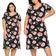 Bielizna nocna - ELEGANCKA KOSZULA NOCNA DLA PUSZYSTYCH 3XL 50 52 - miniaturka - grafika 1