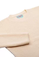 Swetry damskie - Libbi Damski sweter z okrągłym dekoltem, luźny sweter akryl Wełna BIAŁA rozmiar XS/S, biały (wollweiss), XS - miniaturka - grafika 1