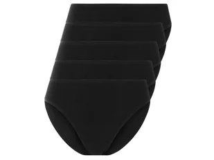 esmara® Majtki figi damskie z bawełną, 5 par (Czarny, XS (32/34)) - Majtki damskie esmara® Majtki figi damskie z bawełną, 5 par (Czarny, XS (32/34)) - Majtki damskie - miniaturka - grafika 1