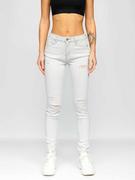 Spodnie damskie - Jasnoszare spodnie jeansowe damskie Denley WL2119 - miniaturka - grafika 1